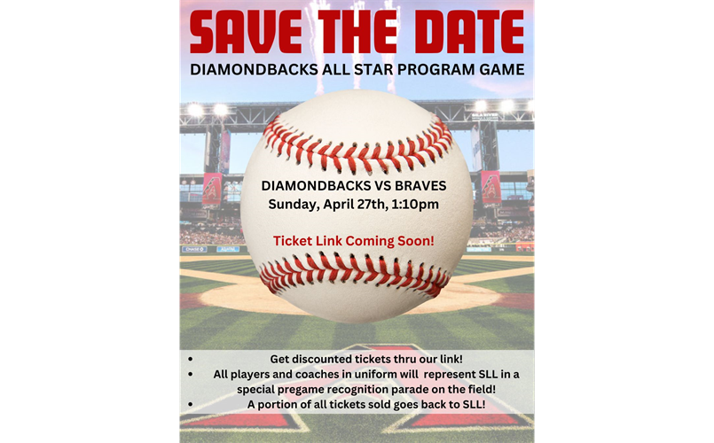 DBacks All Star Program Game: Save the Date!